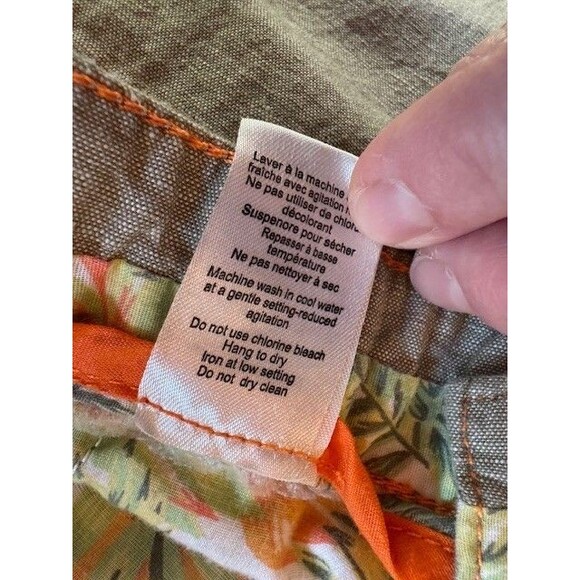 Private Member PM Brand Linen Blend Pants‎ XL Green Drawstring Style 82142 - Picture 6 of 12